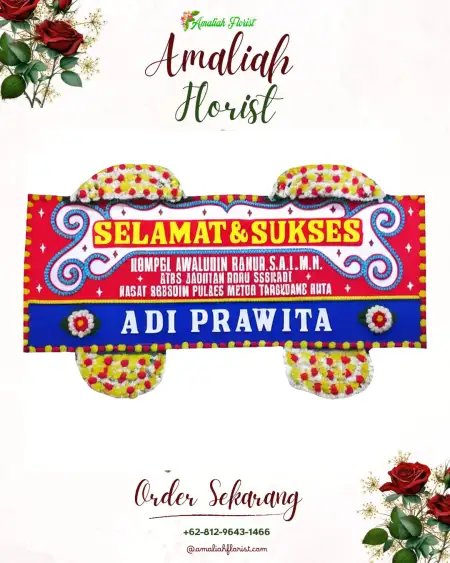Papan Bunga Ucapan Selamat Kismoyoso